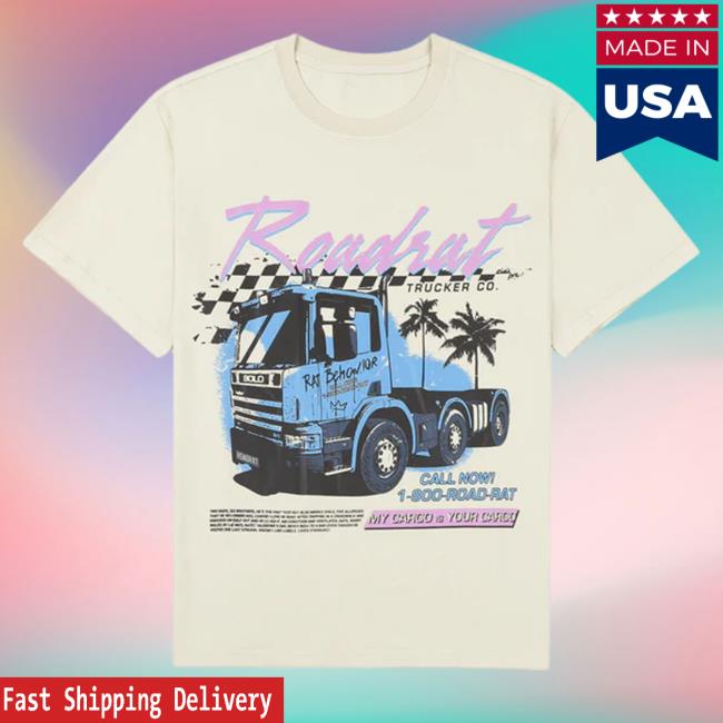 Julien Merch Roadrat Euro Truck Vintage Ivory Tee